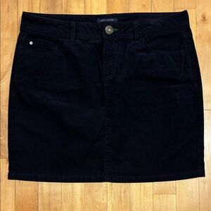 Tommy Hilfiger Dark Navy Corduroy Mini Skirt